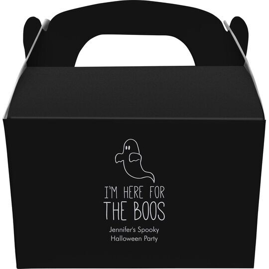 I'm Here For The Boos Gable Favor Boxes